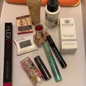 Make up bag with make up samples